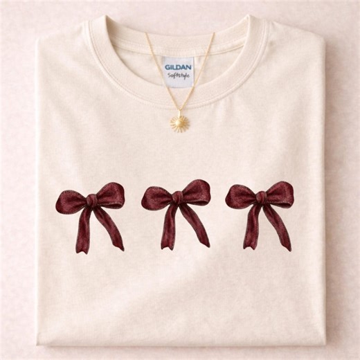Red Bow Gildan Sweatshirt, Coquette Valentine Gift - Etsy