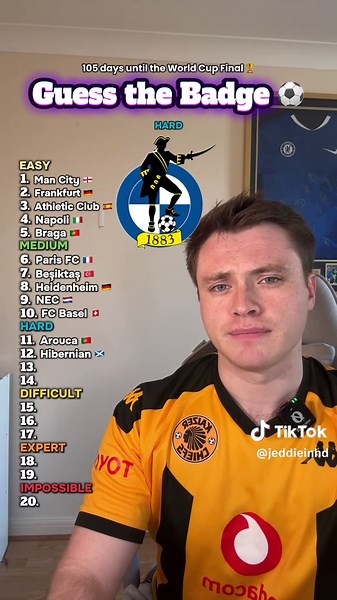 Only 1% can get all 20 Football Badges correct! ⚽️ #footballquiz #footballtrivia #footballbadgequiz #footballchallenge #worldcup