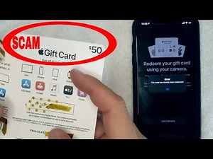 ✅ Apple Gift Card Scam 🔴