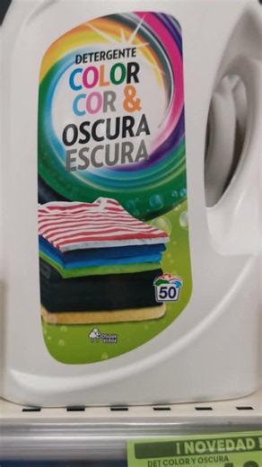 Mercadona color and dark detergent