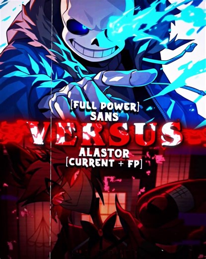 Alastor VS Sans #alastor #sans #undertale #hazbinhotel #whoisstrongest #wisedit