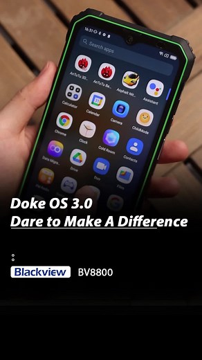 Enjoy the fun of the new system——Doke OS 3.0 ！Dare to Make A Difference#Blackview #bv8800