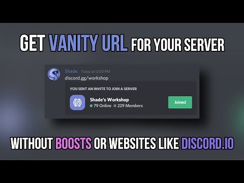 How to get Vanity URL for Your Discord Server