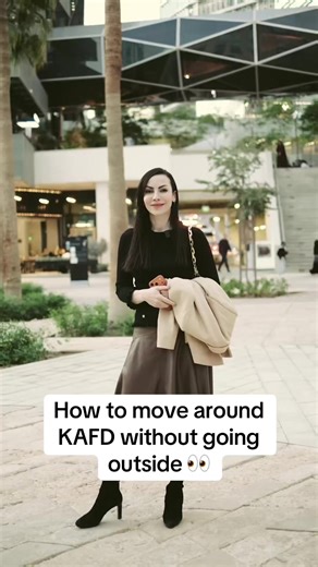 If you spend time at KAFD, this makes getting around so much easier. The bridges connect five major buildings, so you can move between offices, cafés, and meeting spots without stepping outside — especially useful in the heat. Once you know this, KAFD becomes very easy to navigate. 🇸🇦@Somi Save this for later 👇 #KAFD #RiyadhLife #LifeInSaudi #WorkingInSaudi