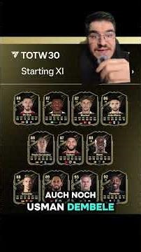 Wer kann alles in das Totw 30 schaffen in FC26