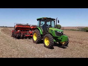 Demonstração do 5080e jhon deere plantio de soja 💪 9 linhas na botinha