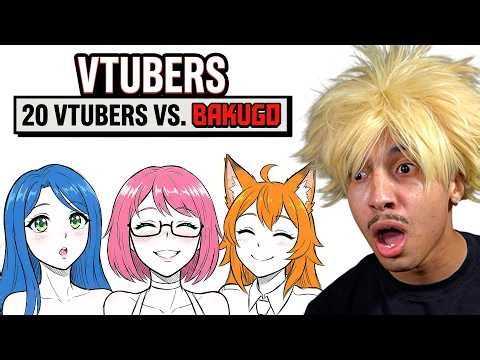 MHA Voice Actors React to 20 VTUBERS VS 1 STREAMER...