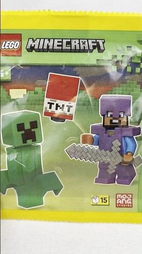 Lego Minecraft Magazine Extra - Steve with armor + Creeper + TNT #lego #minecraft #steve #minifigure