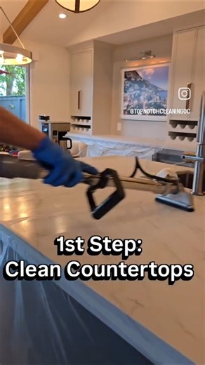 👉If Your Countertops Absorbs Water...Watch This. #countertopcleaning #countertopsealing #homecare