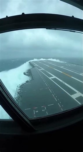 CARRIER BRIDGE CRUSHED BY WAVE 😱