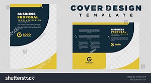 Company Profile Cover Template Layout Design Stock Vector (Royalty Free) 2249613679 | Shutterstock