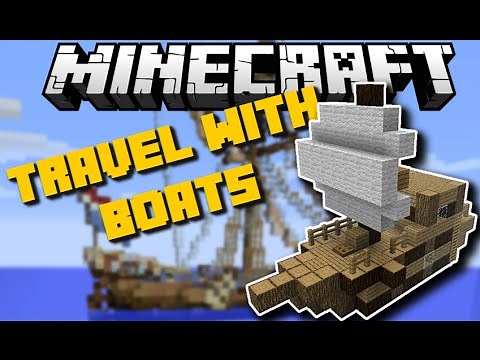 Minecraft: TRAVEL WITH BOATS MOD (Cruise Ships, Pirate Ships & More) Mod Showcase