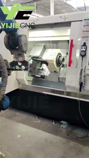 CNC Turning Machine auto Loading and Unloading #cnc#turning #machine