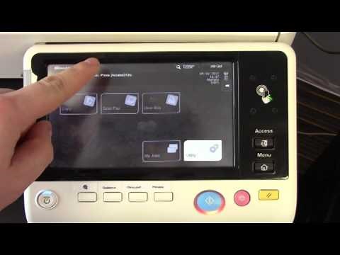 Konica Minolta bizhub C227, C287, C367 - how to get meter readings