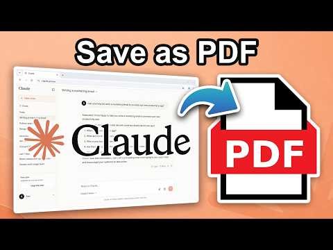 How To Save Claude Conversation as PDF (Step By Step)