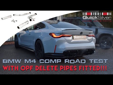 BMW M4 Competition with Straight Through OPF Delete Pipes