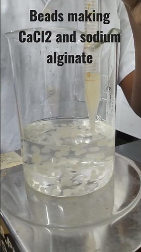 Sodium Alginate Beads making #microbiology