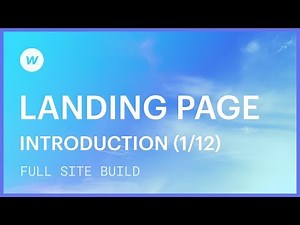 Landing page tutorial — Introduction (Part 1 of 12)
