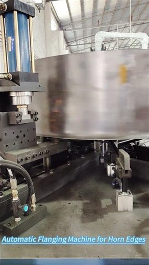Automatic Flanging Machine for Horn Edges #factory #machine