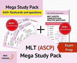 Mega MLT (ASCP) Exam Prep Pack – Complete Flashcards Ebook - Etsy
