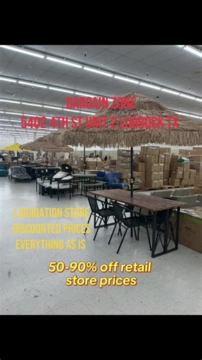 The deals just keep getting better at Bargain Zone! 🛒✨ Check out some of the amazing items we’ve added to the floor at prices you won’t believe! Don’t pay full retail when you can save BIG! Stop by today and see what treasures you can find before they’re gone! 📍 Bargain Zone 5402 4th St Unit 2 Lubbock Tx ⏰ Store hrs are M-S 9am-7pm CLOSE EARLY Wednesdays at 2pm. CLOSED ALL DAY Thursdays 11am-5pm Sundays ⏰ ❤️ Like • 💬 Comment • 📲 Share this reel with someone who loves a great bargain! #Bargai
