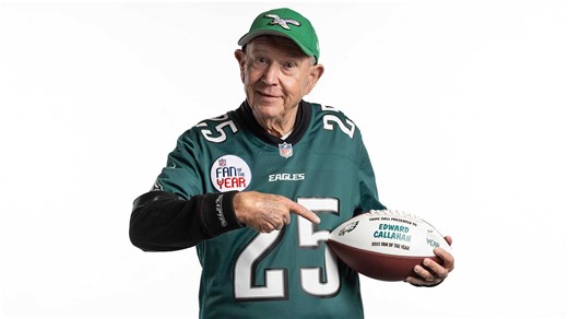 Edward Callahan is the 2025 Eagles Fan of the Year