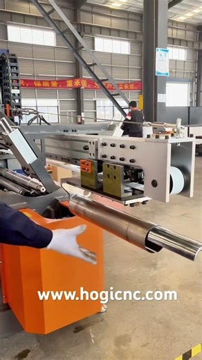 Hogi's customer customized small diameter CNC 4 roller plate rolling machine with length of 700mm!