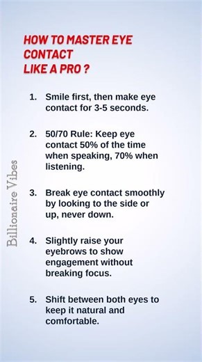 HOW TO MASTER EYE CONTACT LIKE A PRO ?
