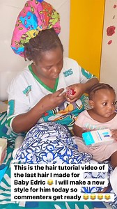 This is the hair tutorial video of the last hair I made for Baby Edric 😂 I will make a new style for him today so commenters get ready 😂😂😂😂 | LULU’s Diary