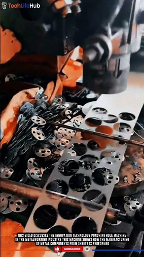 Innovation Technology Punching Hole Machine: High-Precision Metal Component Production #tech