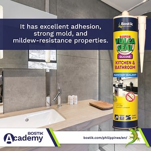 Sanitary areas are also susceptible to unsanitary conditions like water permeability and bacterial growth. Protect the surfaces with the right sanitary sealant— Bostik Super Vulcaseal Kitchen & Bathroom. Visit our website to learn more: www.bostik.com/philippines/en/ Click here to request a FREE training: www.bostik.com/philippines/en/bostik-academy/training/request-training/ | BOSTIK