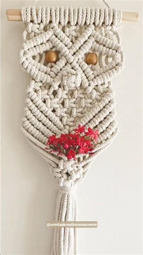 Macrame owl wall hanging || home decor #youtubeshorts #shorts #funny