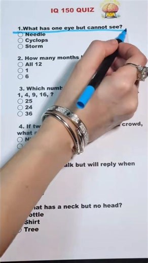 150 IQ Quiz 🧠 How many did you get right?