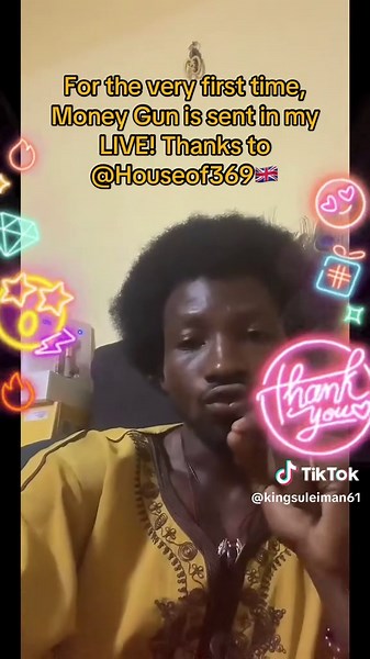 First Experience with Money Gun Gift on Live Stream