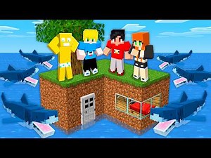 We Survived 24 Hours on the SMALLEST Island in Minecraft!