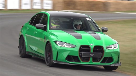 BMW M3 G80 CS at Goodwood – Full Throttle & Exhaust Roar!