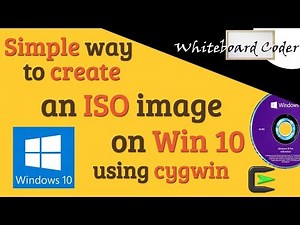 Creating an ISO image on win 10 using cygwin