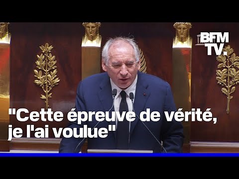 Vote de confiance: le discours de François Bayrou à l'Assemblée nationale en intégralité