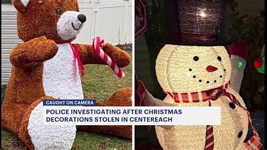 Christmas decorations stolen twice from Centereach home