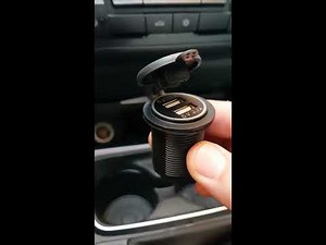 Bmw f30 cigarette lighter replacement with two usb port adaptor