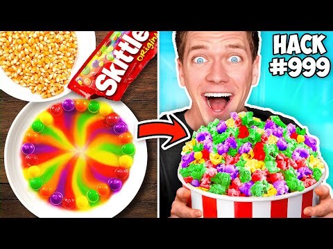 TRYING 1,000 FOOD HACKS IN 24 HOURS!! Breaking Rules & Testing Banned Products vs Epic Public Dares