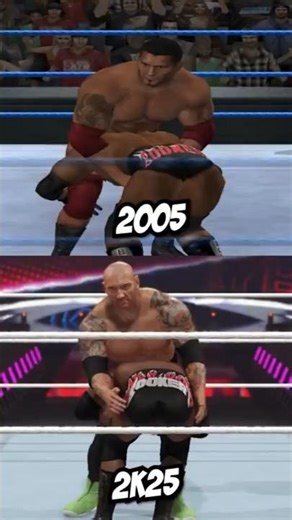 SvR 05 Batista Bomb vs WWE 2K25 #shorts