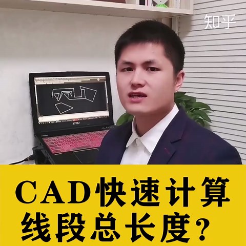 教你用CAD快速计算，多条线段总长度