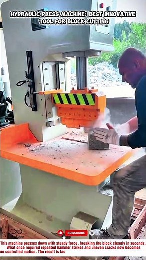 Hydraulic Press Machine: Best Innovative Tool For Block Cutting