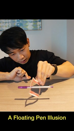 Impossible Floating Pen Illusion #magic | Patrick Kun