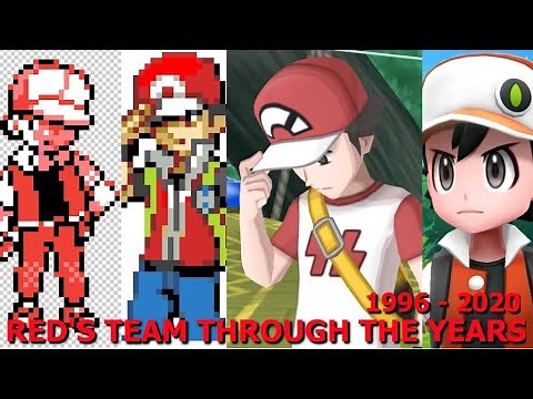 All Of Reds Pokemon Teams In Every Pokemon Game!