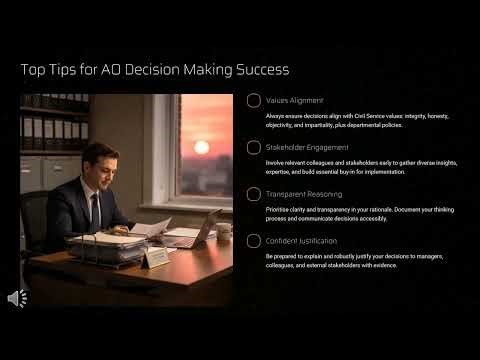 AO Making Effective Decisions Explained - Civil Service Behaviours