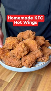 Homemade KFC Hot Wings 🍗 #hotwings #kfc #friedchicken #cooking | Meals with Max