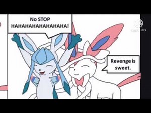 Glaceon tickled by sylveon - comic dub
