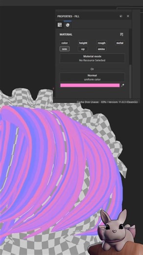 yelena | Hair Texturing Hack in Substance Painter! #3dart #3d #gameart | Instagram